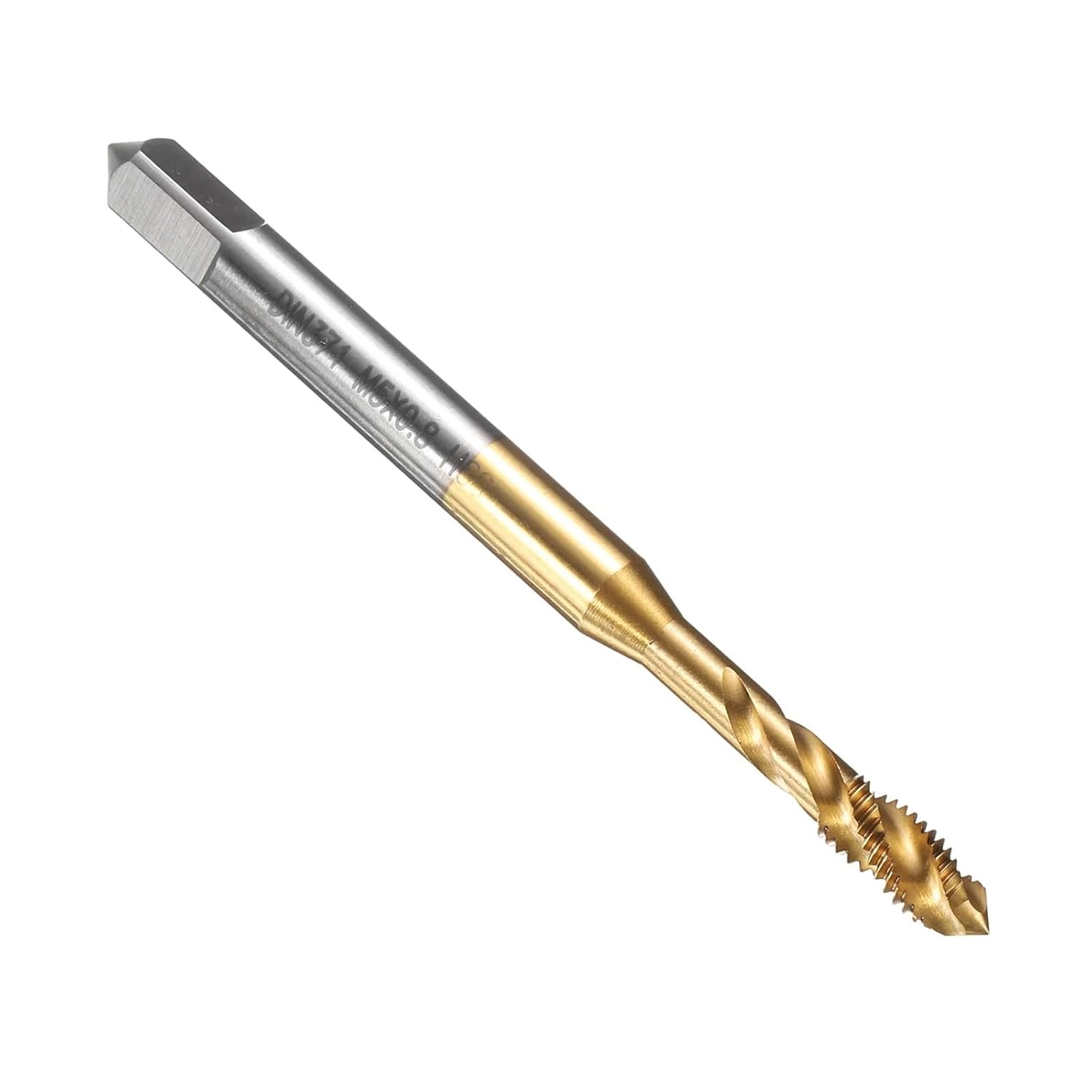 Drill Tap Bit Set, Spiral Flute Thread Tap M2 M3 M4 M5 M6 Metric Machine Taps