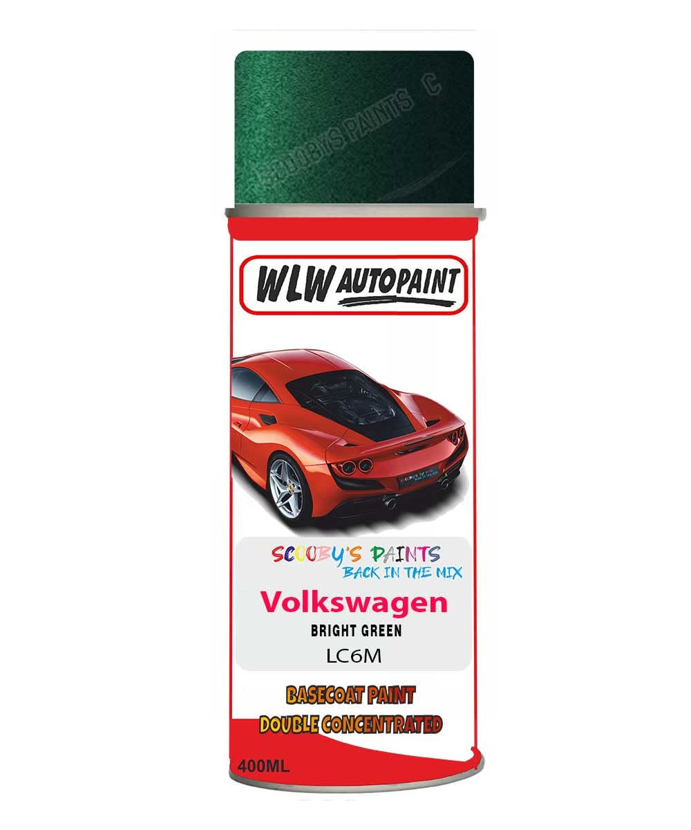 Basecoat Aerosol Spray Paint For Volkswagen Golf Bright Green 1997-2007 Code Lc6M