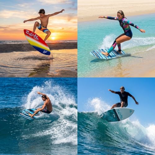 SALT LIFE Fiberglass Compression Skimboard – High-Performance Beach Skim Board for Kids, Teens & Adults – Lightweight Durable Design for Flatland & Shorebreak – 38, 42, 44, 53 in - Thumbnail 6