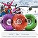 Erhigher Snow Tube, Leakproof Thickened Wear-Resistant Heavy Duty Hard Bottom Sleds Snow with Handles Snow Sled for Kids and Adults Purple