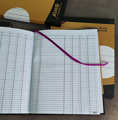 Libro de análisis de efectivo de 4 columnas a través de contabilidad contable 100 páginas cubierta dura para oficina en casa, registros diarios, uso de débito/crédito de efectivo pequeño