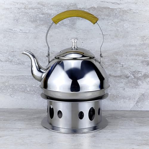 Calentador de té de acero inoxidable con base térmica estable 7