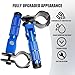 JXPANG M8 Motorcycle Folding Rearsets Foldable Motorbike Footrest Bicycle Footpegs Foot Pegs Pedal, Passenger Pedal Universal For Electric Car Motorbike Mini Bike Dirt Pit (Blue, Type A)