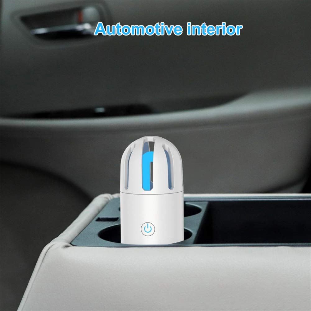 3W LED de la lámpara UV portátil, esterilizador ultravioleta del accesorio ligero, vehículo de la lámpara UVC para la cubierta exterior Viajes Hogar,Blanco