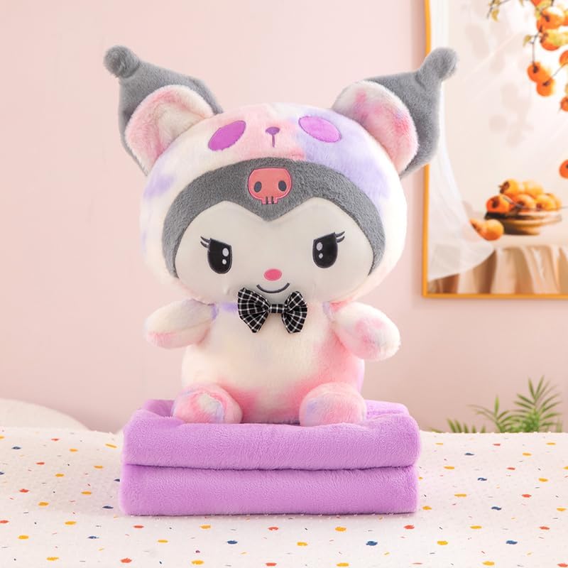 Image of Kuromi Soft Toy Soft Doll Toys for Kids 33 cm Huggable Saniro Kuromi and Friends Plush Cute Stuffed Animal Plushie Birthday Gifts for Girls Friends Girl Valentine Gift