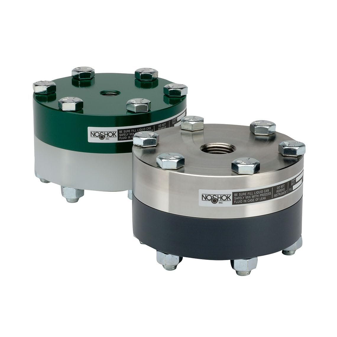 Diaphragm Seal, Polytetrafluoroethylene (PTFE) Diaphragm, Polytetrafluoroethylene O-Ring, 1/4" NPT Instrument Connection, 316 Stainless Steel, 1-1/4" NPT Process Connection, Polyvinyl Chloride (PVC)
