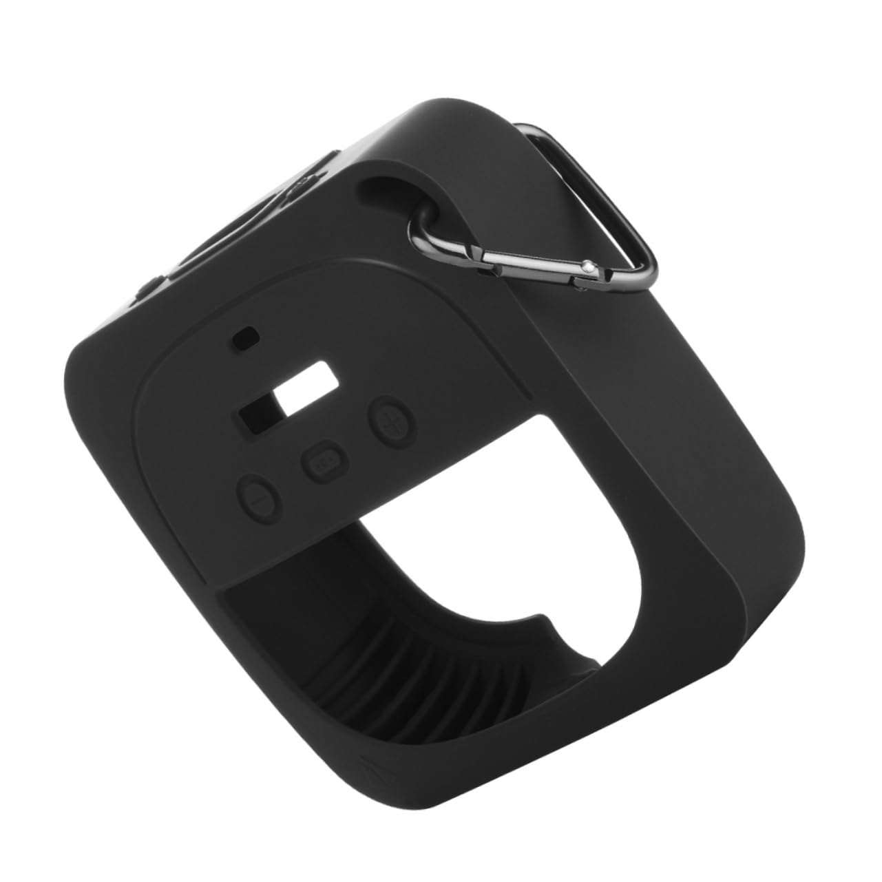 Mikikit 1pc Speaker Carrying Pouch Compatible Shockproof Protective Case Carabiner for Travel and Outdoor Use Deep