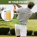 MINGLITAI 2-Pack Golf Club Distance Card, Golf Club Range Chart Card, Quick Reference Yardage Card, Sturdy Golf Yardage Card for Seasoned Golfers, Average or Beginners