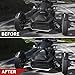 SAUTVS Front Center Fairing with Accent Light for Can Am Ryker, Black Center Front Fairing with Accent Light for Can-Am Ryker 600 900 Rally Edition 2019-2024 Accessories (Replace #705013110)
