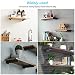 Perfetsell 2Pcs Escuadra Balda Escuadra Negra Mate Escuadra Estanteria Escuadras Baldas Pared...