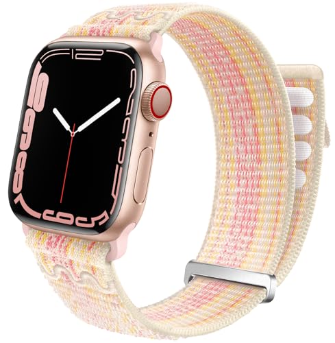 GZ GZHISY Sport Loop Nylon Band Compatible with Apple Watch Band 38mm 40mm 41mm 42mm 44mm 45mm 49mm...