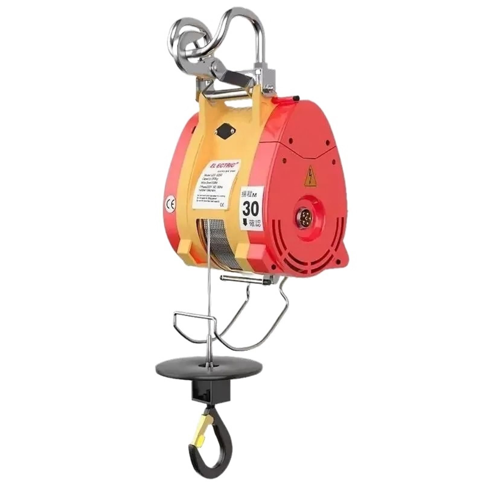 flaschenzug Tragbarer Elektroseilzug, 300 kg Tragkraft, 30 m