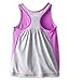 Under Armour Kids Girls UA Racerback, Exotic Bloom/True Grey Heather/Exotic Bloom Blurred Lines Print, 5 Little Kids