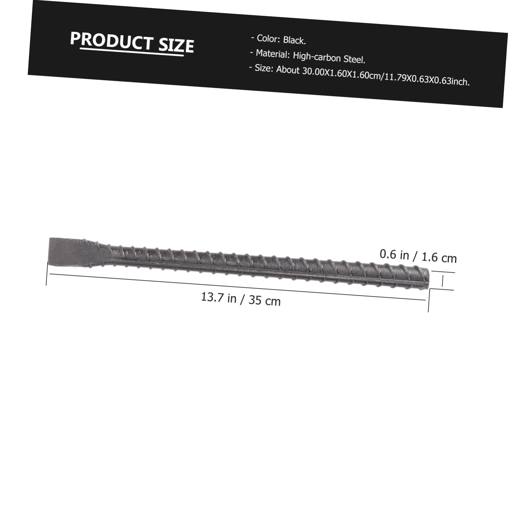 IWOWHERO 3pcs Thread Design Concrete Masonry (flat) Carving Tools for Concrete of Material Excavation Demolition Tools