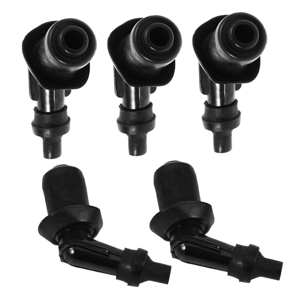 Luxshiny Cappuccio Candela Alta Tensione Per Scooter 5 Pezzi, Copertura Spina Resistente Al Calore, Accessori Di Ricambio Per Motociclette e Tosaerba, Installazione Semplice Per Motori Sottoscocca
