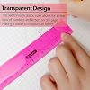 BAZIC Products Plastic Ruler 6 15 cm, Transparent Assorted Color Measuring Tool with Inches & Centimeters, Durable Plastic Rulers for, School, Office, and Home, 3/Pack, 1-Pack