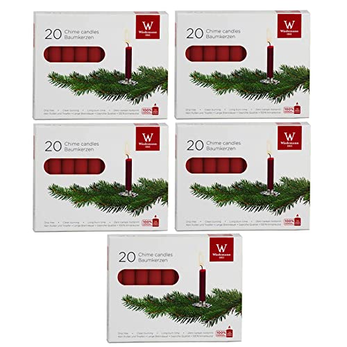 20 Stück Baumkerzen Christbaumkerzen Wachs Adventskerzen weiss rot...