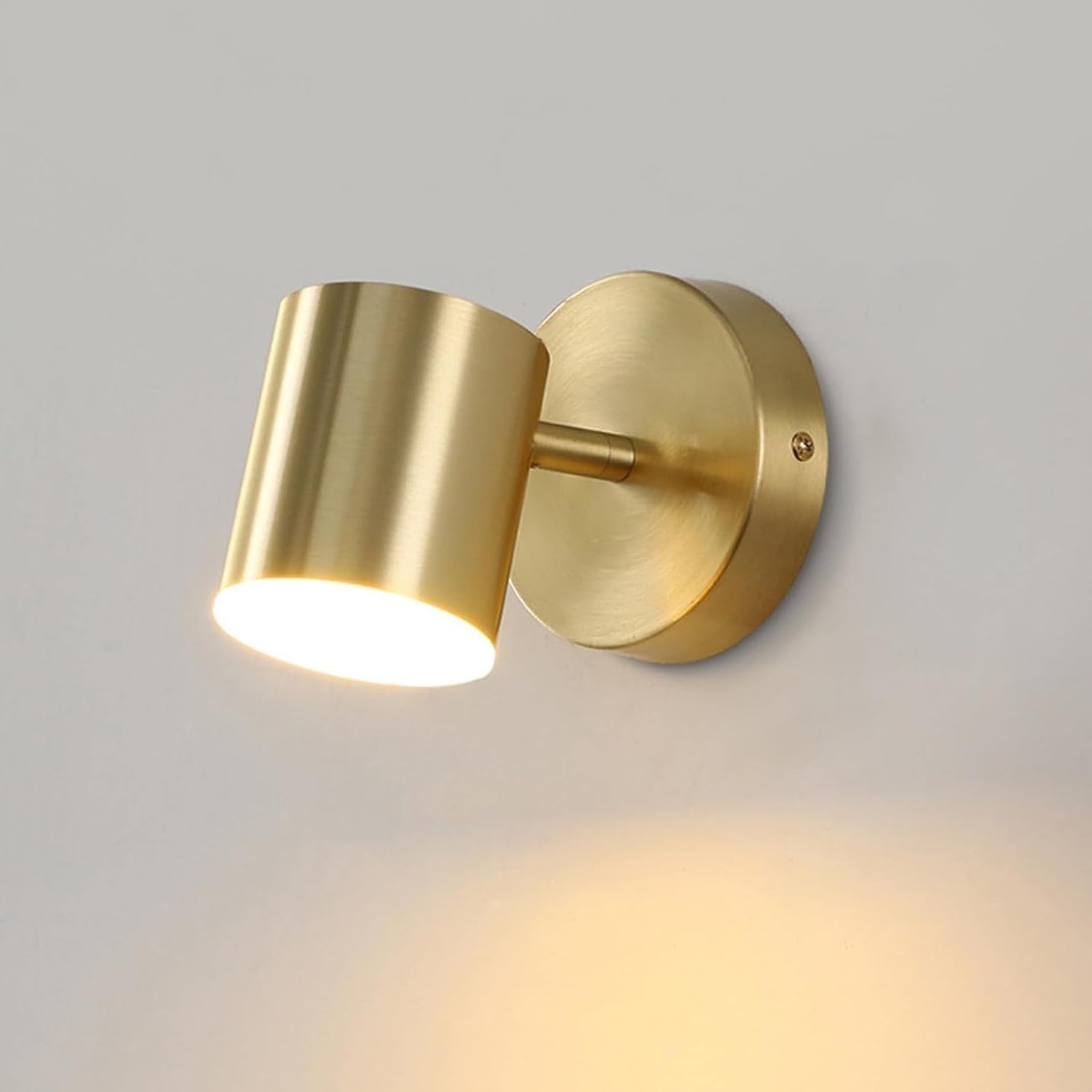 KRUIHAN 9W Gold LED Wall Lights, 350/90ยฐ Adjustable, Model A Warm White โ image 1