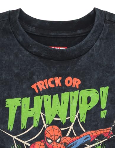 Marvel Spider-Man Halloween Little Boys Matching Family T-Shirt Black Spiderman Trick Or Thwip 5 - image 5