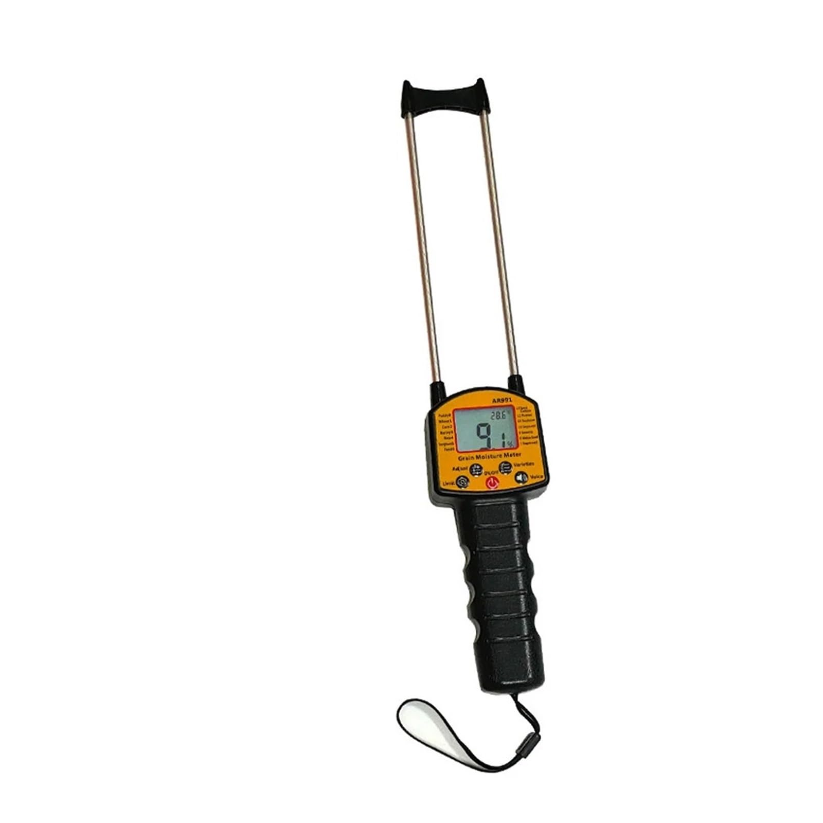 JVDDI Handheld LCD Grain Moisture Meter For 25 Kinds Grains Corn Wheat Rice Bean Peanut Soybeans Corn Humidity Tester