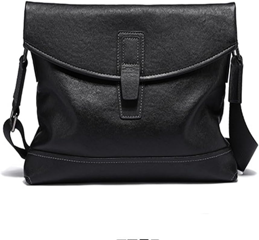 Men's Shoulder Bag Sports Leather Crossbody Soft Cowhide Backpack Casual Vertical Models