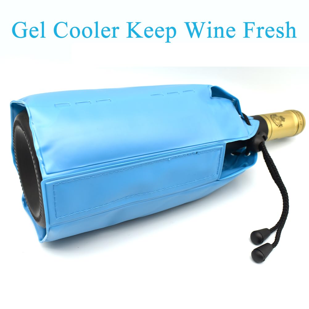 Enfriador De Vino De Gel, Enfriador De Botellas De Vino De Gel, Funda Para Congelador, Vodka, Enfriador De Tequila, Enfriador (rojo