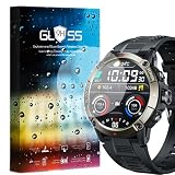 MBROS Compatibile per [3 Pezzo Protettive] 9H Vetro Temperato Pellicole Protettive Compatibile per Cantaos Orologio Intelligente Smartwatch Uomo 1,54'' (3 Pezzo)
