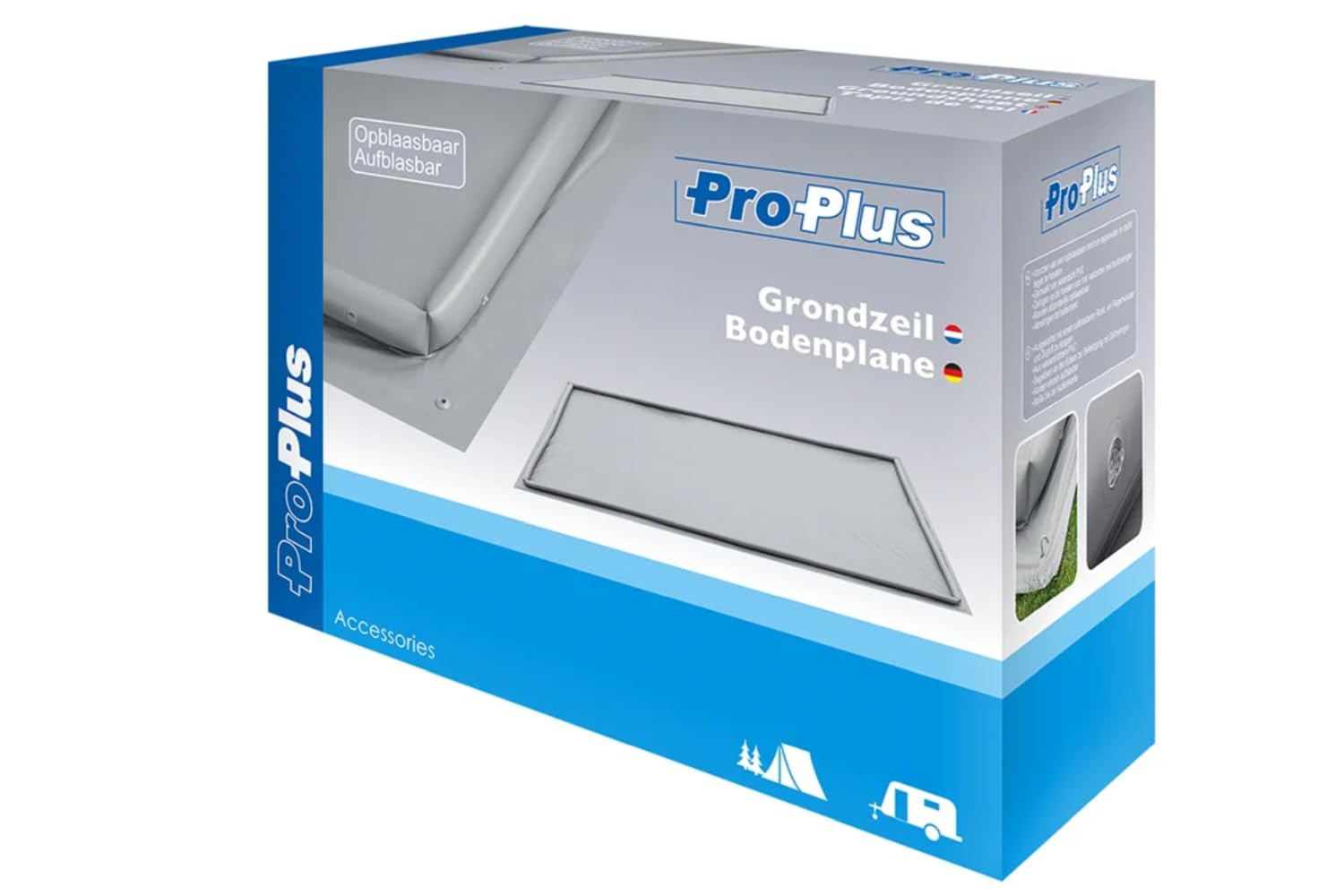 ProPlus Tapis de Tente à Bord Gonflable, Tapis de Tente, Tapis de Camping, Sol de Tente