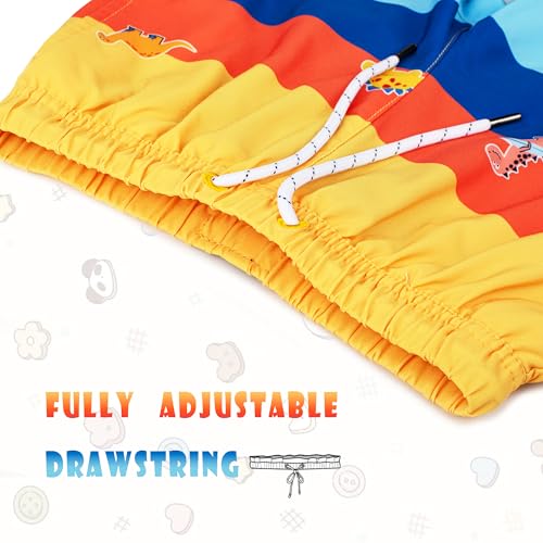 BRISIRA Boys Swim Trunks Swim Shorts with Compression Liner Stretch Bathing Suit Swimsuit Toddler Kids Youth Teen Quick Dry4