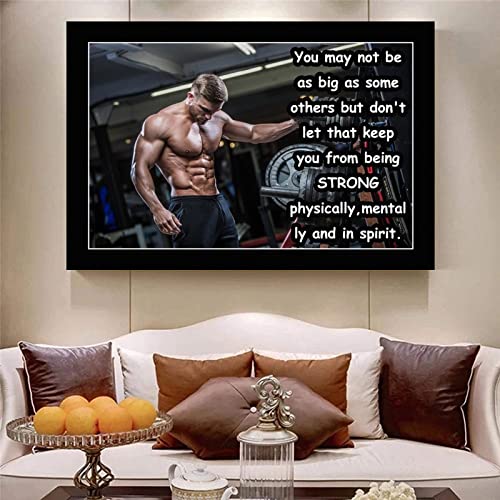 Lirong May Not As Big As Some Others Motivational Inspirational Posters Home Decor Wall Art Print For Gym Motivational Quotes Poster Printing 12X18Inch(30X45Cm) #TOP6