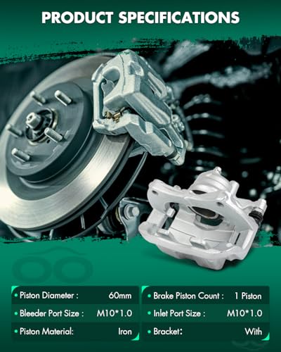 Image of SCITOO 18B5329 18B5328 Front Left & Right Disc Brake Calipers Assembly w /Bracket For Buick For Encore /For Verano,For Chevrolet For Cruze /For Orlando /For Trax /For Volt