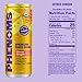 All Phenoms Energy & Focus Sparkling Organic Prebiotic & Probiotic Drink - Mushroom Blend (320mg Lions Mane), 75mg Green Tea Caffeine, 75mg L-Theanine, B12 - Citrus Ginger, (No Stevia) 12 Pack