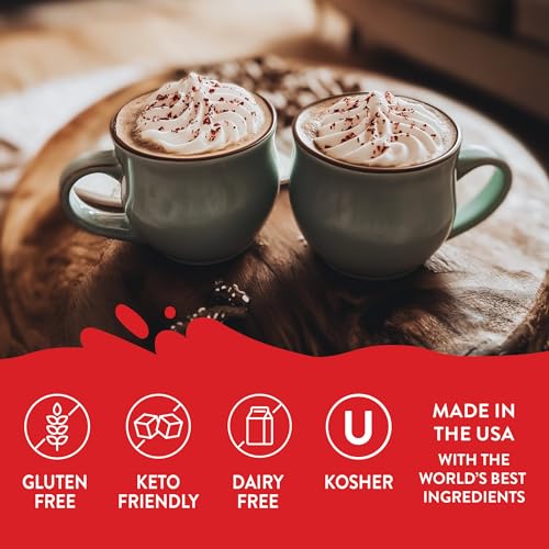 Image of Jordan's Skinny Mixes Sugar Free Coffee Syrup, Holiday Peppermint Mocha Coffee Flavoring Syrup, Zero Calorie Drink Mix for Lattes, Baking, Protein Shake or Cocktail, Dairy & Gluten Free, Kosher, 25.4 Fl Oz