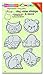 Stampendous CRS5087 Woodland Friends Fran's Cling Stamps & Stencil, 5" by 7", Grey