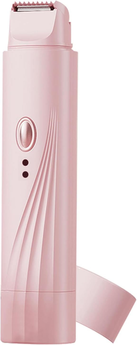Afeitadora Eléctrica Para Mujer | Doble Cabezal Sin Cable Impermeable Para Zona Íntima – Máquina De Depilación Zona Bikini Piernas Axilas Cuidado Personal Uso Diario Y Viaje