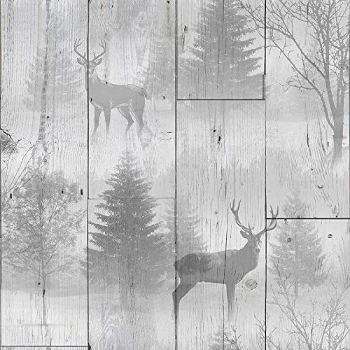 Superfresco Easy Highland Plank Grey Wallpaper