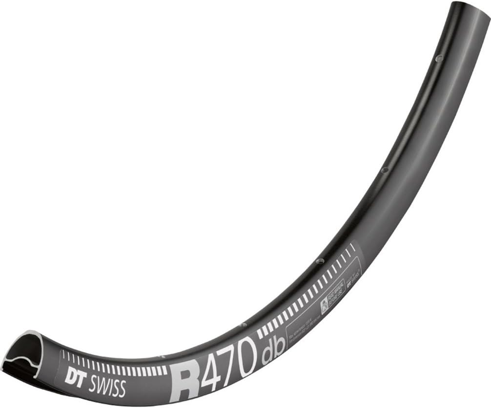 DT Swiss R 470 700c Tubeless-Ready Road Disc Rim: 32h, Black