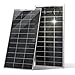 Produktbild ECO-WORTHY 195W Bifacial Solarpanel 18V, Monokristallin Solarmodul für 12V Batterien, Photovoltaik, Solarpanel 12V Ideal für Wohnmobil, Balkonanlage, Gartenhäuse, Boot