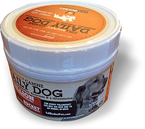 FullBucket Daily Dog Probiotic 435g, Kennel Size - Support Natural Digestion, Treat & Prevent Diarrhea - Probiotics, Prebiotics & Digestive Enzymes All in One Tasty Probiotic Powder for Dogs