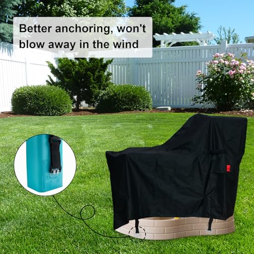 Kids Water Table Cover Fit Step2 Pump & Splash Discovery Pond Water Table,Waterproof DustProof Anti-UV Outdoor Kids Water and Sand Toys,Cover only 40\"Lx30\"Wx38\"H - Thumbnail 5