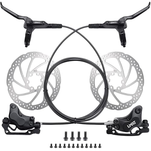 TOBWOLF MTB Hydraulic Disc Brake Set, Four-Piston Bike Brake Upgrade Kit by TOBWOLF - Used condition - US$53.19