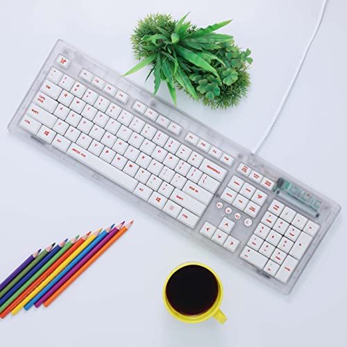 Arctic Fox Crystal Wired Keyboard - Image 4