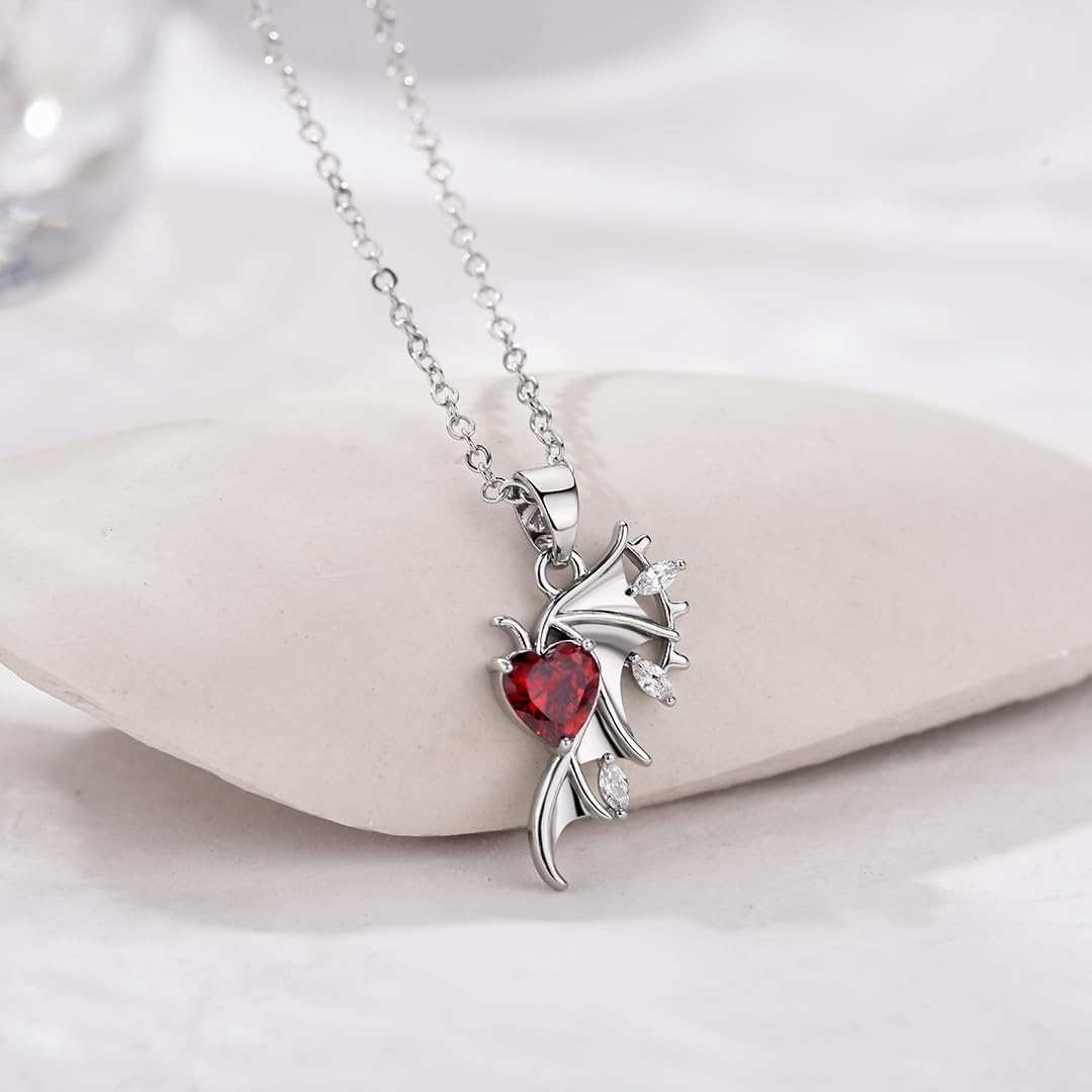 Couples Necklace for Him and Her Angel and Devil Matching Necklace Valentine's Day Anniversary Jewelry Gifts for Couple Her Him - Image 5