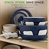 NutriChef 18-Piece Ceramic Cookware Set with Detachable Handles, Space-Saving Nonstick Pots, Pans & Lids, Oven-Safe Bowls, Stackable Storage, Includes Cooking Utensils & Accessories (Blue) #5
