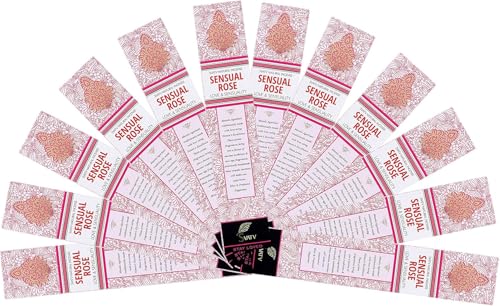 SVATV - SVATV Hand-Dipped Rose Incense Sticks, Traditional Method, 12-Pack for Meditation, Yoga, Spirituality, Aromatherapy – 15g x 12 | 180g | 6.35oz