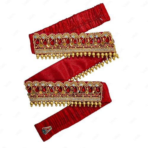 Traditional Adjustable Embroidery Cloth Saree Waist Belt Stretchable Kamarpatta Kamardhani Kamarband Kamarbandh Kamar ka Patta Patti Tagdi for Women &