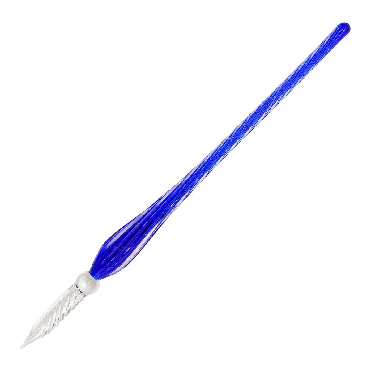 Jacques Herbin 21819T - Midnight blue - twisted glass nib - size 18 cm - Presented in gift box with gold foil - Calligraphy - Drawing - Writing - Lettering