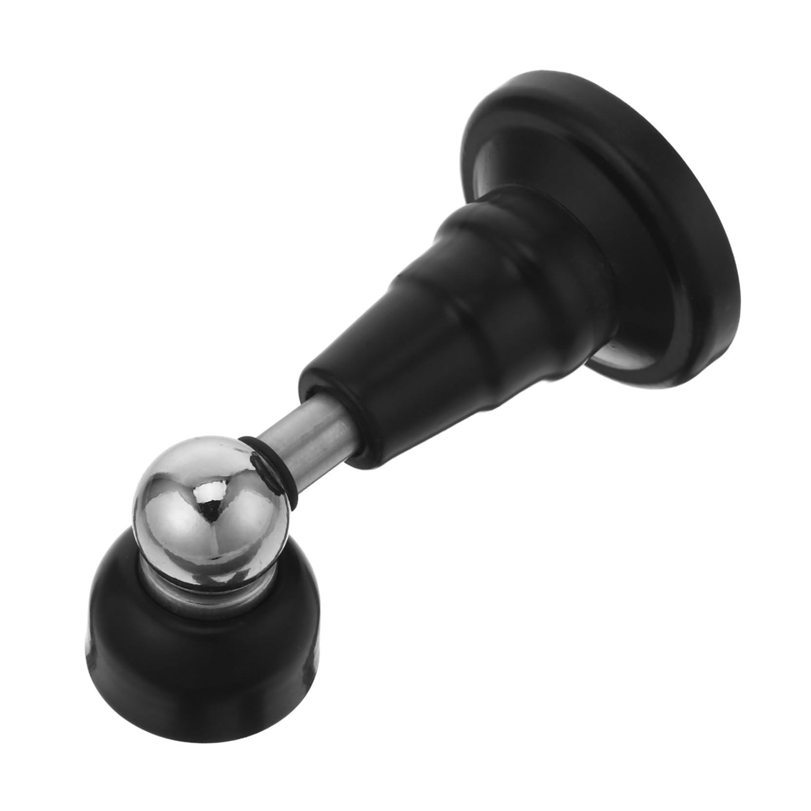 Arrêt de porte en acier inoxydable noir avec système absorbant les chocs