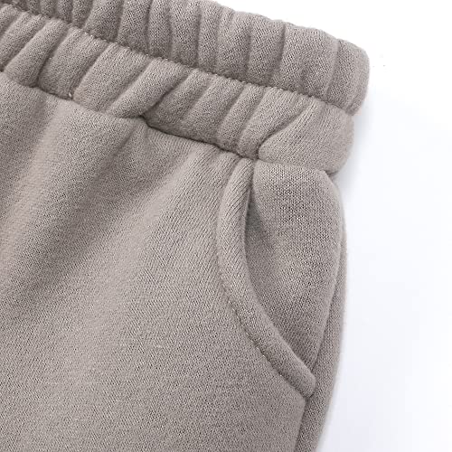Image of MYGBCPJS Youth 2PCS Jogger Outfits Set Fleece Hooded + Sweatpants Boys Girls Athletic Sweatsuits Pullover Clothes