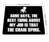 JIMOWANG Funny Quotes Gaming Mouse Pad Smooth Surface Mousepad Rubber Mouse Pads 9.5 x 7.9 Inch - Image 2